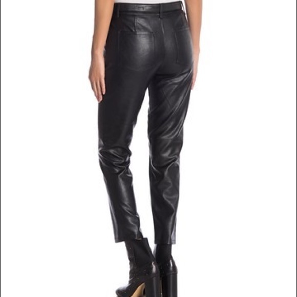 Free People belted faux leather skinny pant - Picture 3 of 6